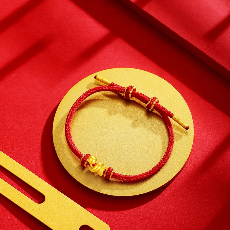 Lao Feng Xiang Gold Bracelet Unisex-1