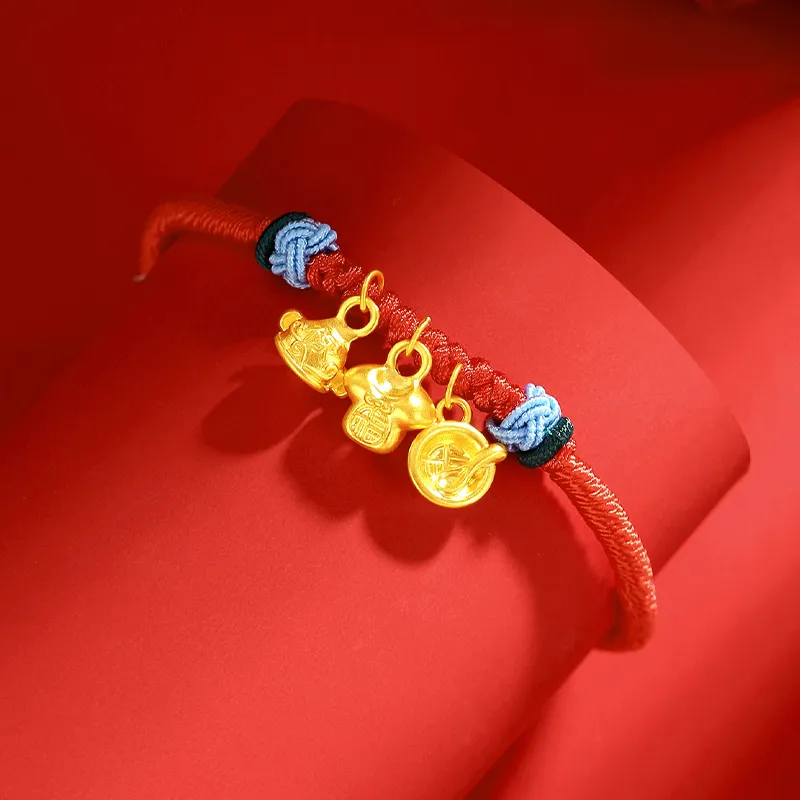 Lao Feng Xiang Gold Bracelet Kids-3