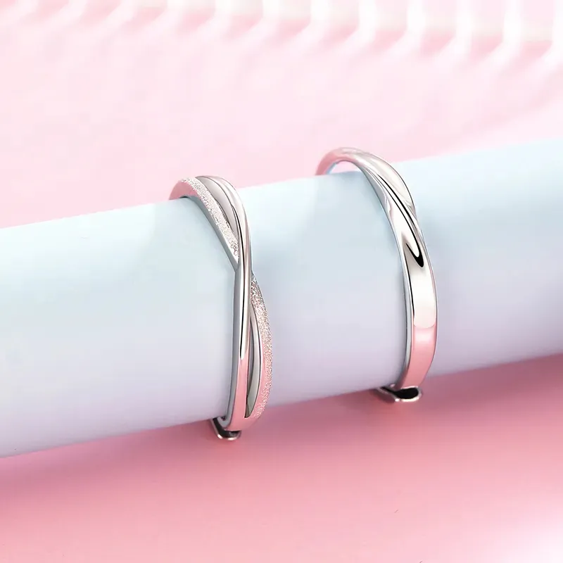 Lao Feng Xiang S925 Silver Rings Unisex-4