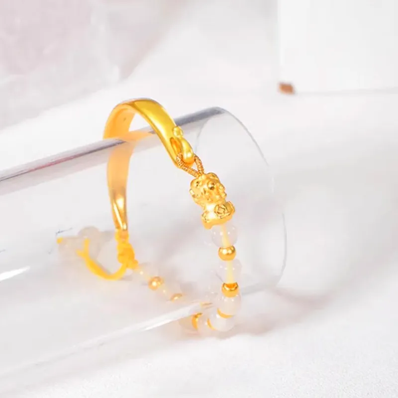 Lao Feng Xiang Gold Bracelet Women's-2