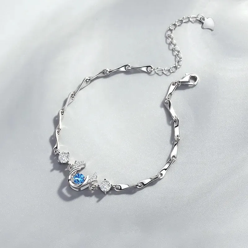 Lao Feng Xiang 925 Sterling Silver Bracelets Women's-4