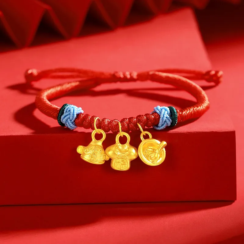 Lao Feng Xiang Gold Bracelet Kids-2