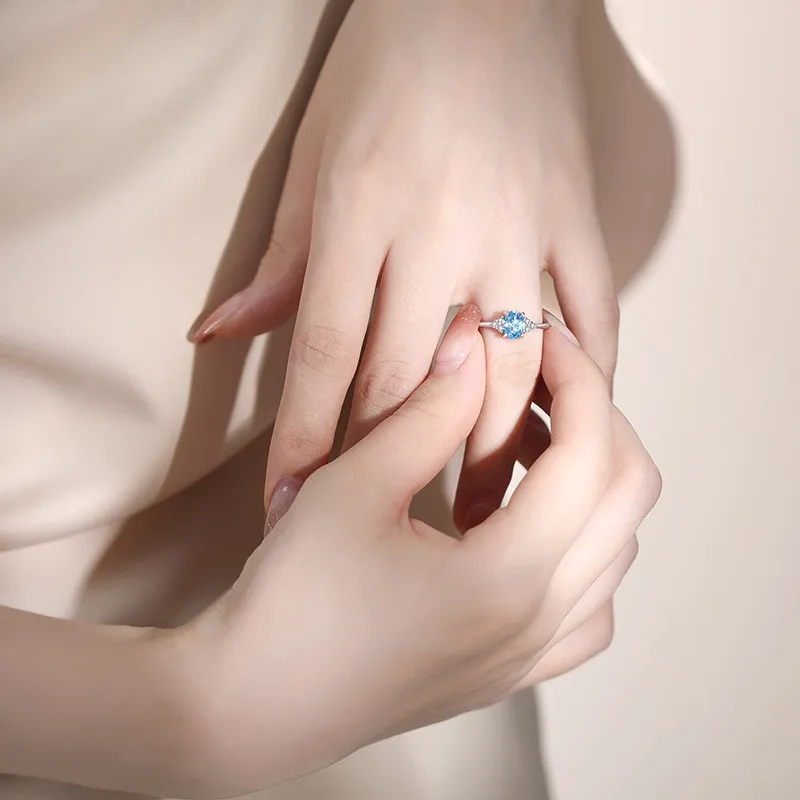 Lao Feng Xiang Topaz Rings Women's-2
