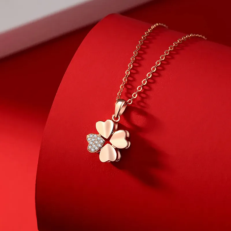 Lao Feng Xiang 990 Silver Necklaces Women's-7