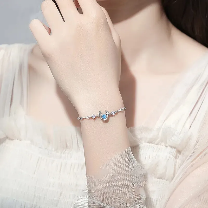 Lao Feng Xiang 925 Sterling Silver Bracelets Women's-2