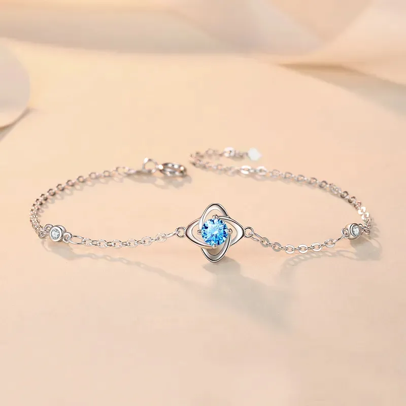 Lao Feng Xiang S925 Silver Bracelets Women's-7