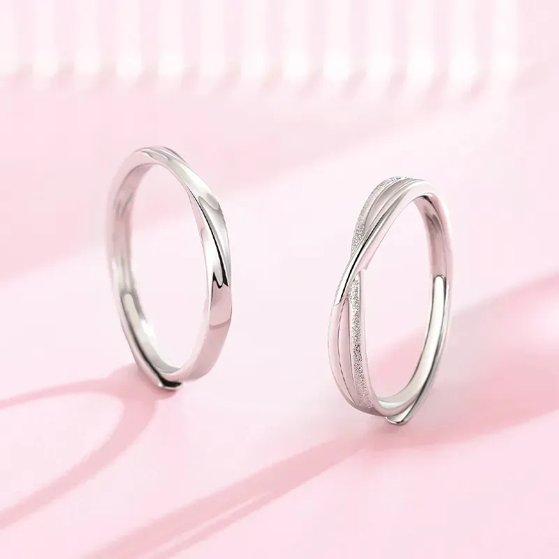 Lao Feng Xiang S925 Silver Rings Unisex-6