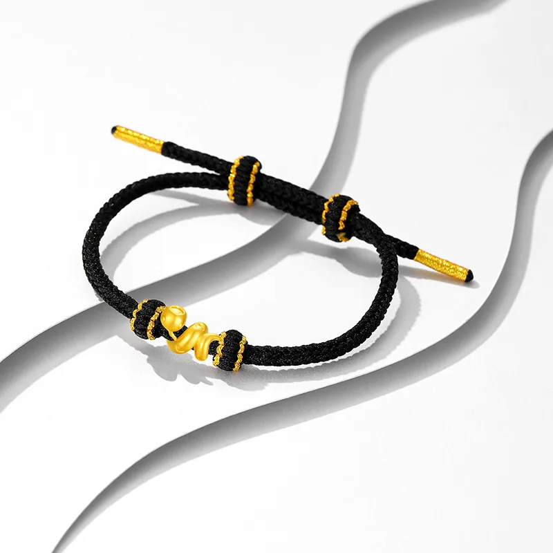 Lao Feng Xiang Gold Bracelet Unisex-7