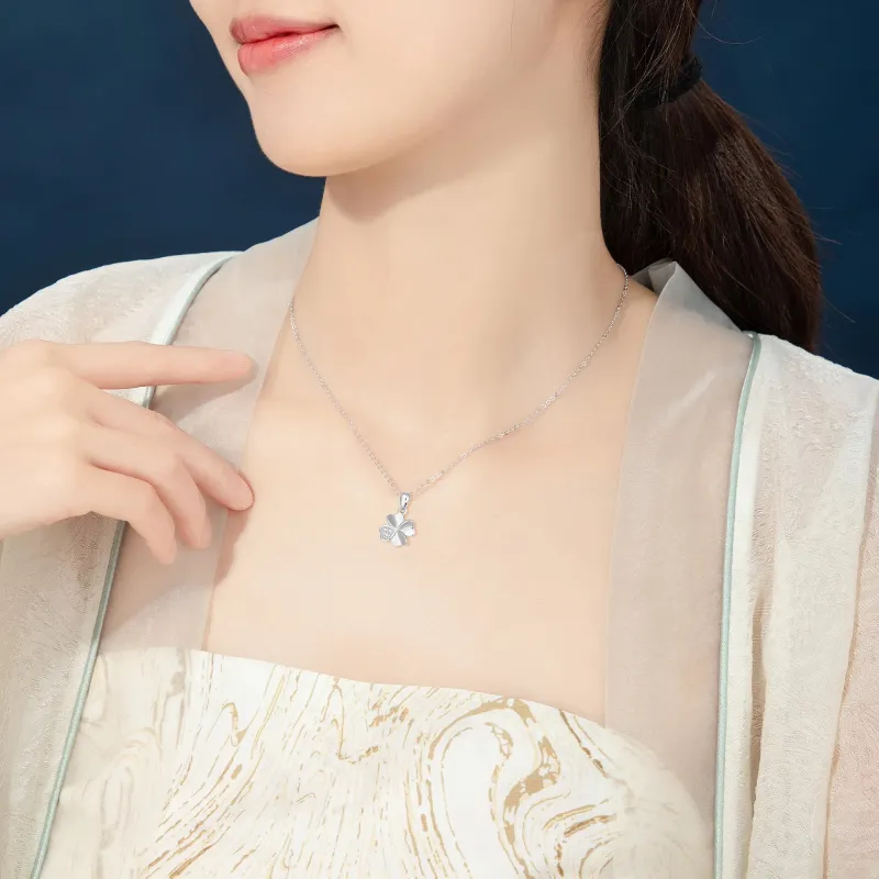 Lao Feng Xiang 990 Silver Necklaces Women's-1