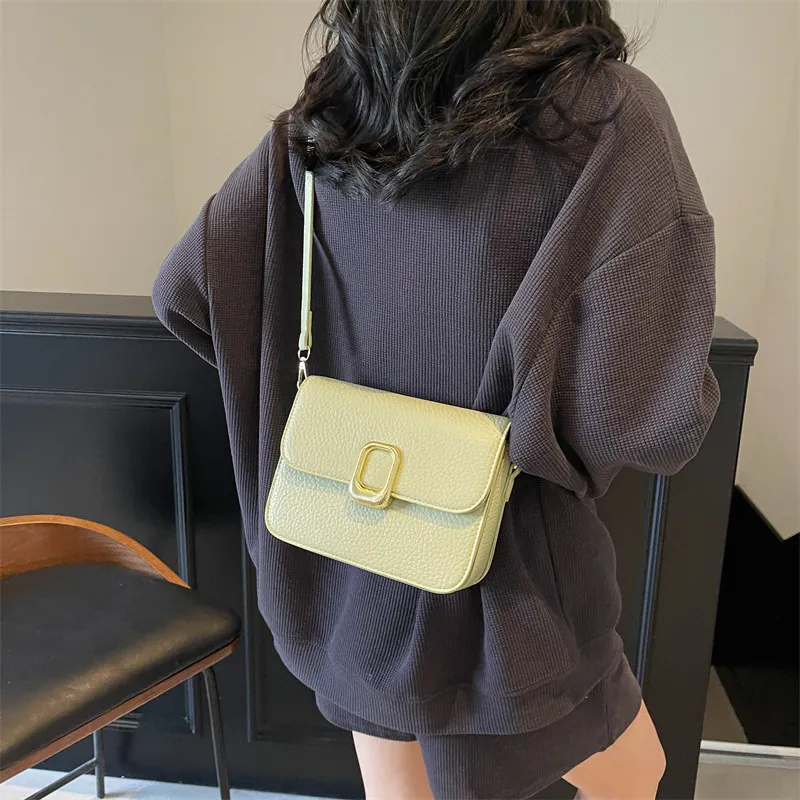 ERANGBEAR PU Crossbody Bag Women's Green/Pink/Ecru/Black/Blue-2