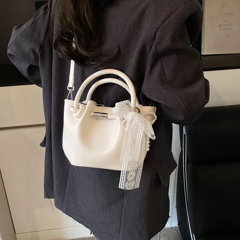 ERANGBEAR PU Bucket Shoulder Bag Crossbody Bag Handbag Women's Multicolor-5
