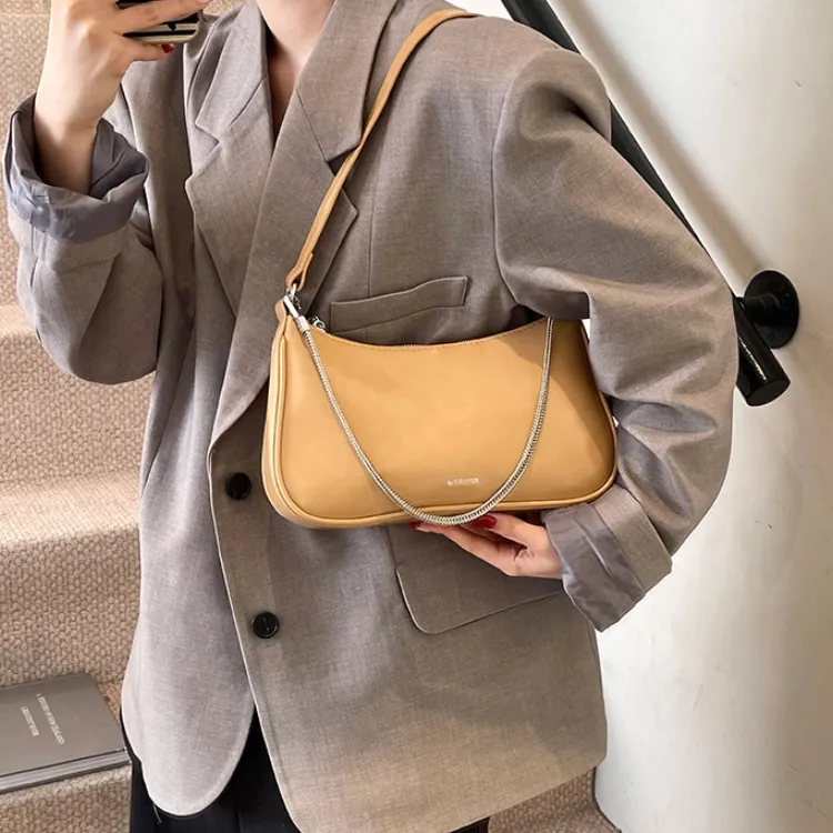 ERANGBEAR PU Shoulder Bag Regular Women's Jelly Color/Light Coffee/Black/Ecru/Milk Tea Beige-13