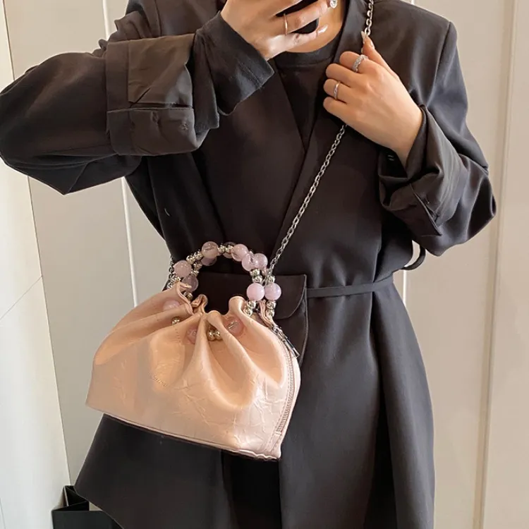 ERANGBEAR PU Handbag Shoulder Bag Crossbody Bag Regular Women's Pink Black White Yellow-2