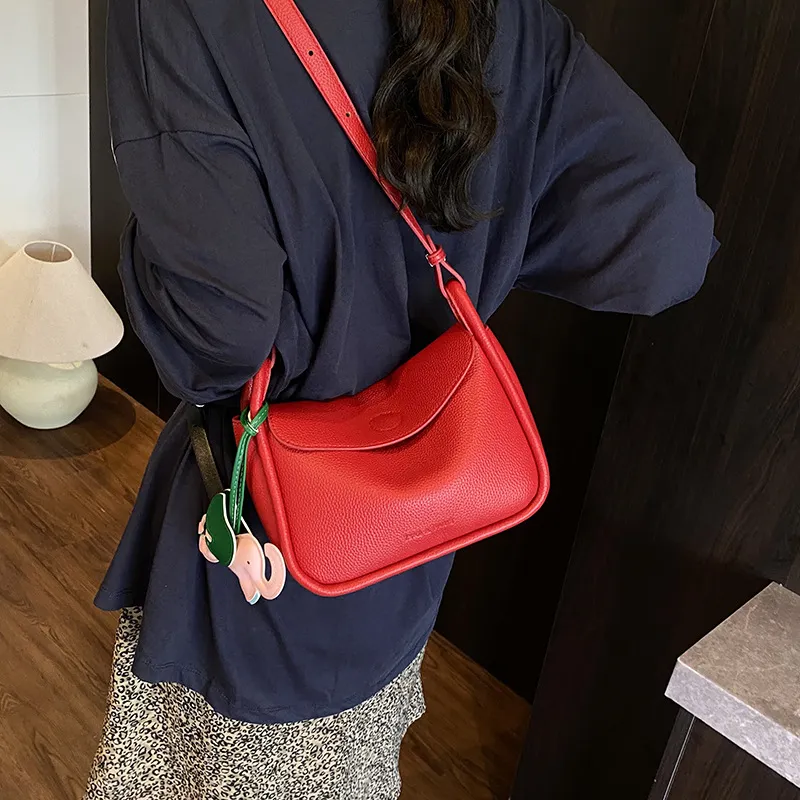 ERANGBEAR PU Crossbody Bag Women's Yellow/White/Black/Khaki/Red-9