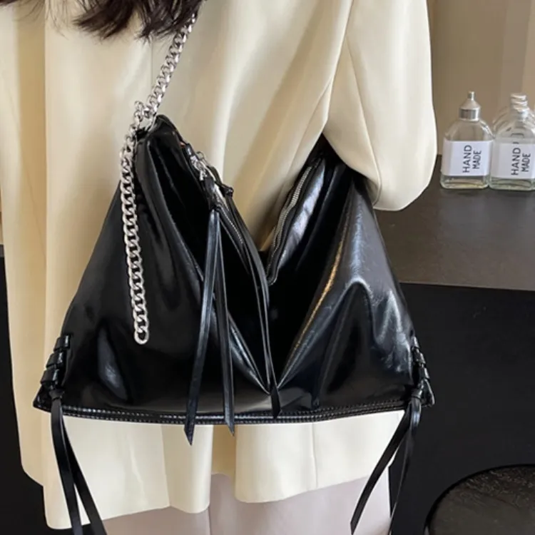 ERANGBEAR PU Fashion Versatile Chain Crossbody Bag, Commute, One Shoulder Tote Regular Women's Multicolor-1