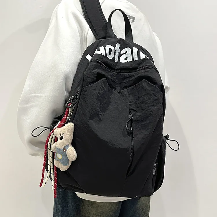 ERANGBEAR Nylon Backpack Unisex Multicolor-1
