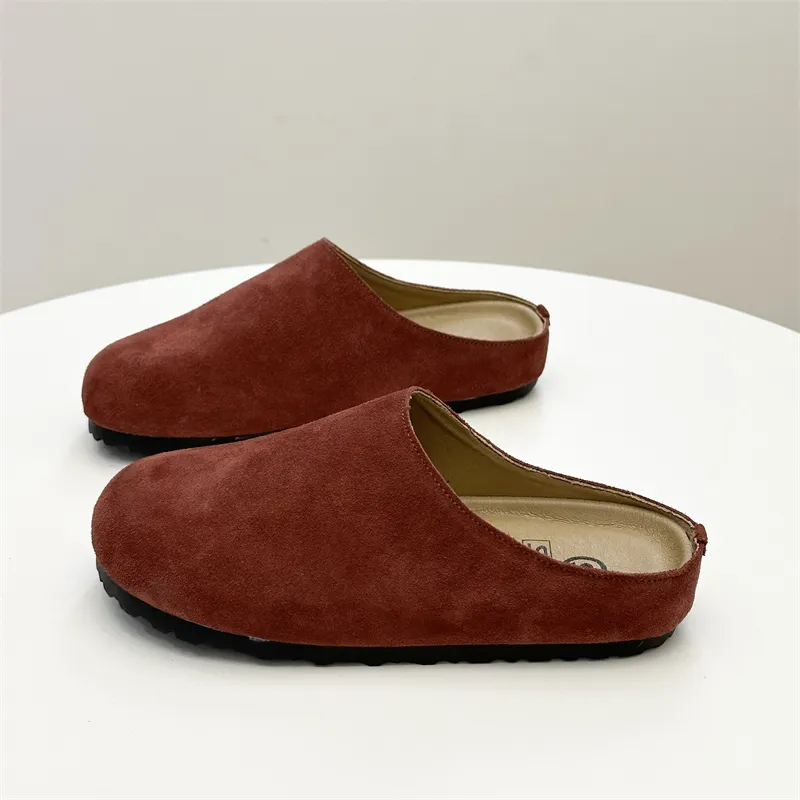 Shougu Slip Resistant Closed Toe Slippers Women's Coffee/Ancora Red/Camel-11