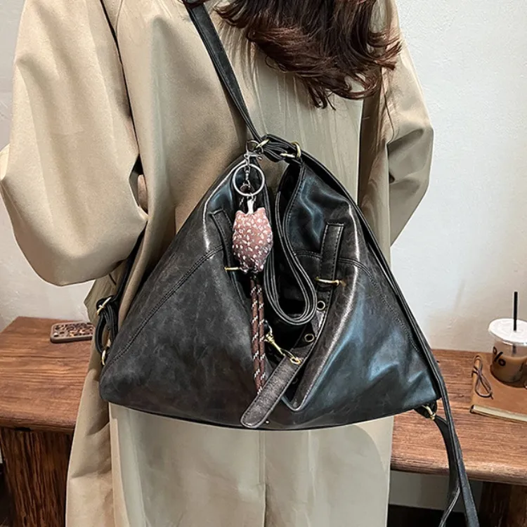ERANGBEAR PU Backpack Shoulder Bag Regular Women's Multicolor-4