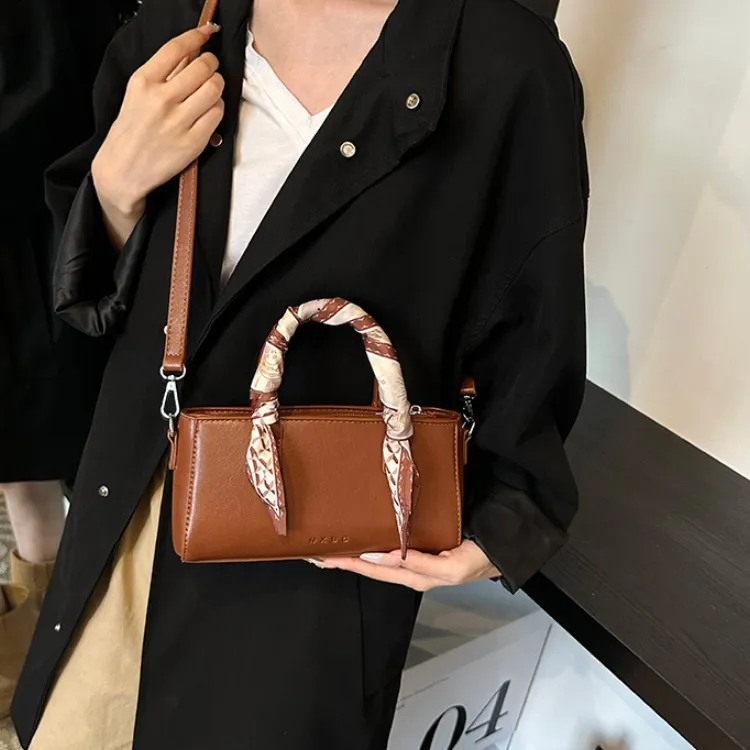 ERANGBEAR PU Handbag, Shoulder Bag, Crossbody Bag Women's Black White Khaki Brown Coffee-8