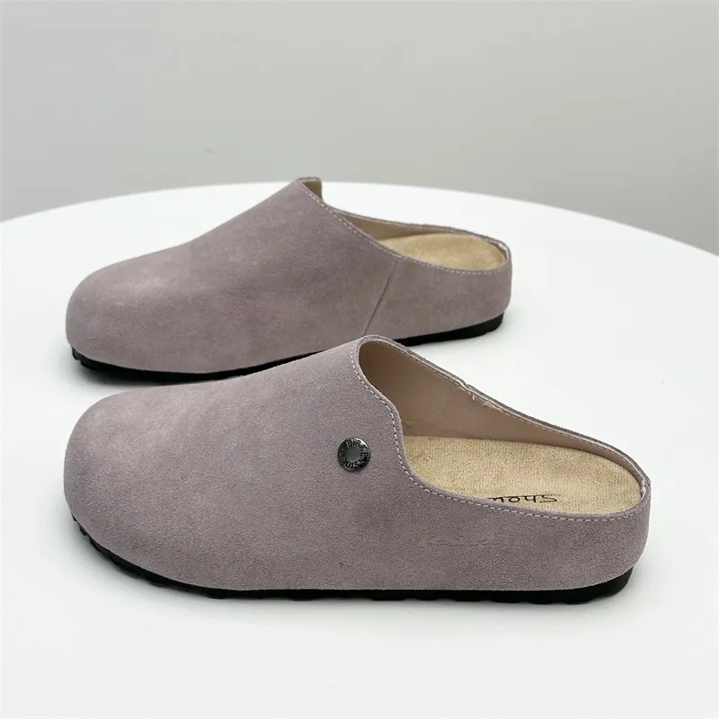 Shougu Rubber Sole Closed Toe Slippers Women's-3