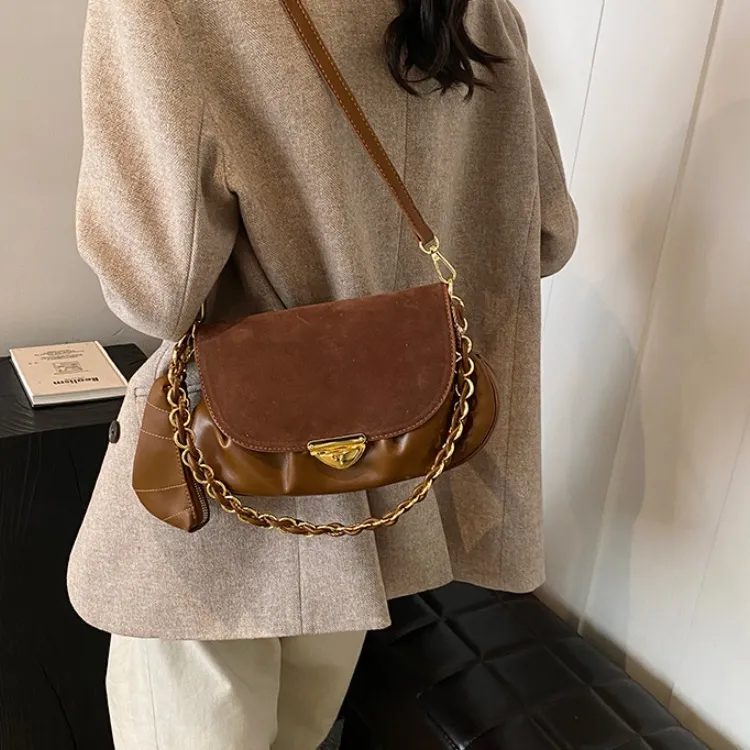 ERANGBEAR PU With Matte Crossbody Bag Women's Black/Brown/Red/Coffee-4