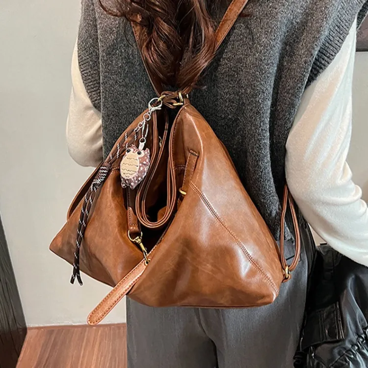ERANGBEAR PU Backpack Shoulder Bag Regular Women's Multicolor-10