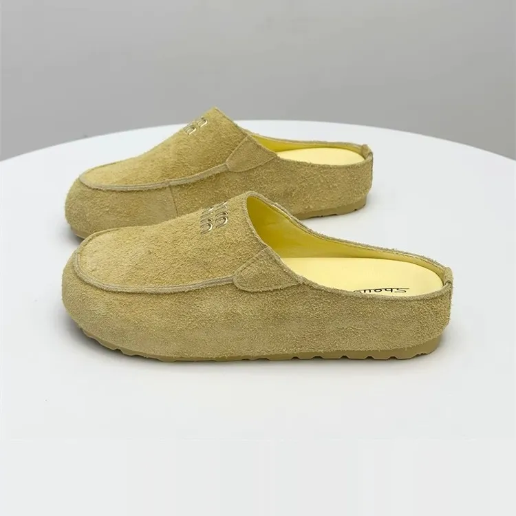 Shougu Rubber Sole Quiet Closed Toe Slippers Women's-4