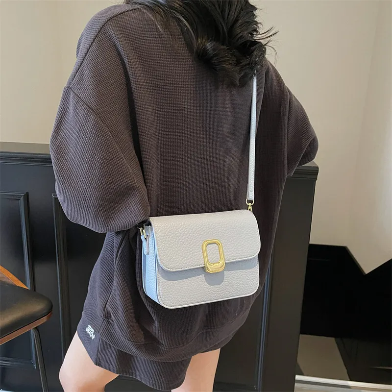 ERANGBEAR PU Crossbody Bag Women's Green/Pink/Ecru/Black/Blue-9