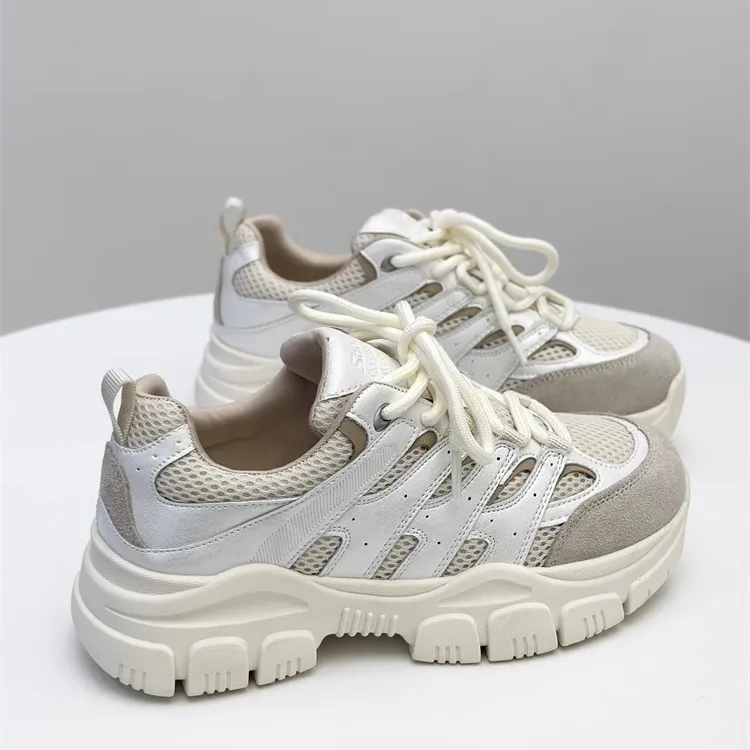 Shougu Slip Resistant Low Top Chunky Sneakers Women's-5