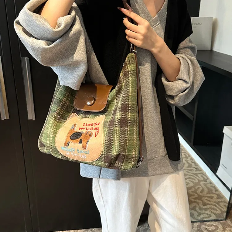 ERANGBEAR Canvas Canvas Bag Backpack Shoulder Bag Regular Women's Multicolor-6