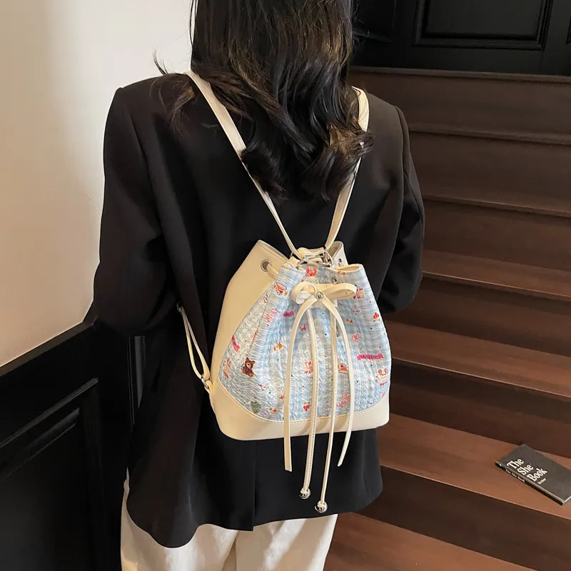 ERANGBEAR PU Backpack On The Shoulder Regular Women's Multicolor-7