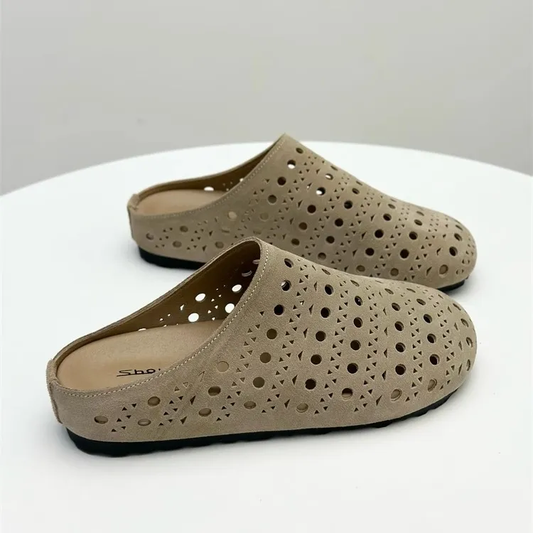 Shougu Rubber Sole Slip Resistant Abrasion Resistant Closed Toe Slippers Women's-6
