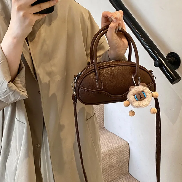 ERANGBEAR PU Crossbody Bag Women's Brown/Ecru/Coffee/Black/Khaki-6