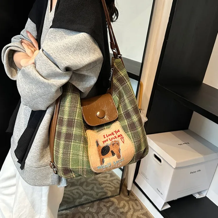 ERANGBEAR Canvas Canvas Bag Backpack Shoulder Bag Regular Women's Multicolor-5