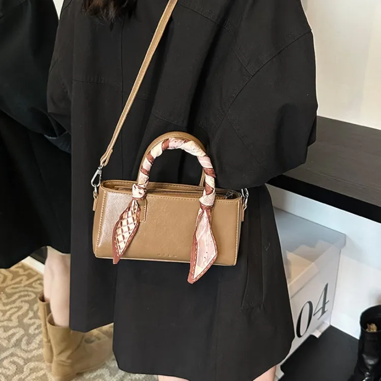 ERANGBEAR PU Handbag, Shoulder Bag, Crossbody Bag Women's Black White Khaki Brown Coffee-6