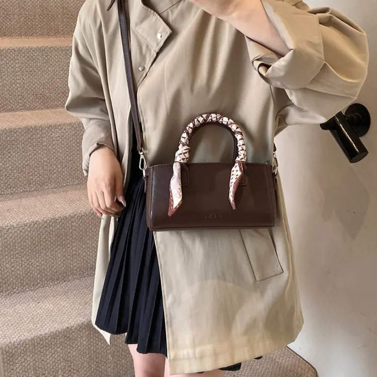 ERANGBEAR PU Handbag, Shoulder Bag, Crossbody Bag Women's Black White Khaki Brown Coffee-11