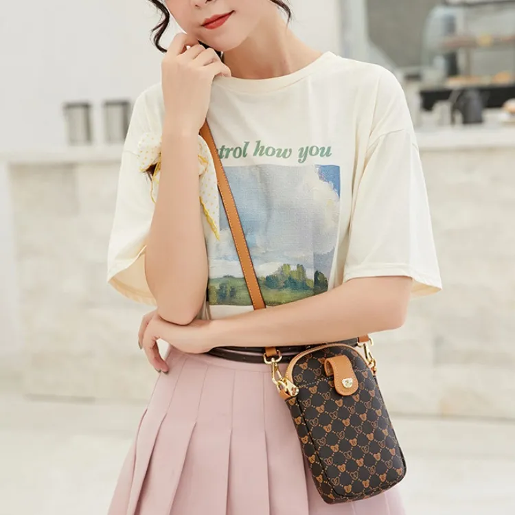 ERANGBEAR PVC Shoulder Bag Crossbody Cell Phone Pouch Regular Women's-3