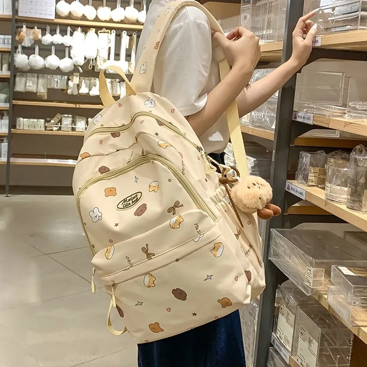 ERANGBEAR Nylon Backpack Women's Multicolor-10