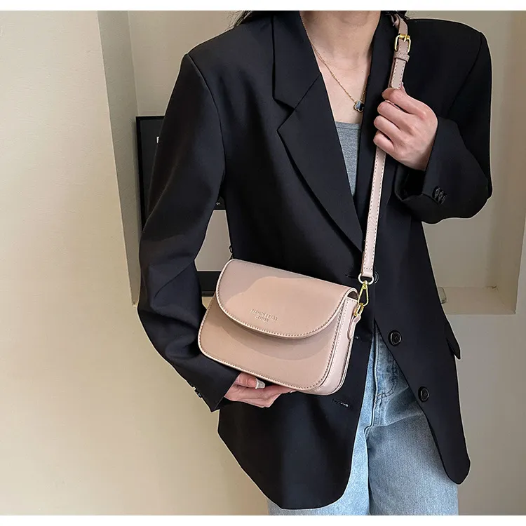 ERANGBEAR PU Small Square Bag Shoulder Bag Regular Unisex Brown/Black/Pink/Ecru-15