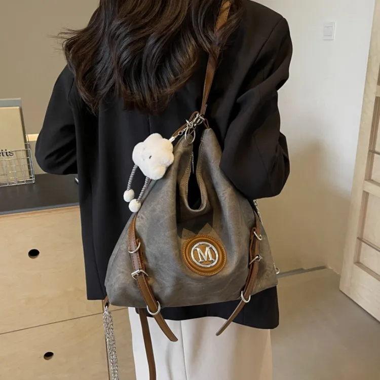 ERANGBEAR PU Shoulder Bag Regular Women's Multicolor-1