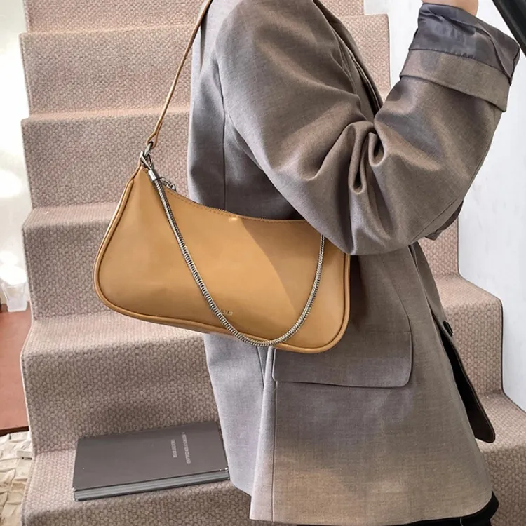 ERANGBEAR PU Shoulder Bag Regular Women's Jelly Color/Light Coffee/Black/Ecru/Milk Tea Beige-14