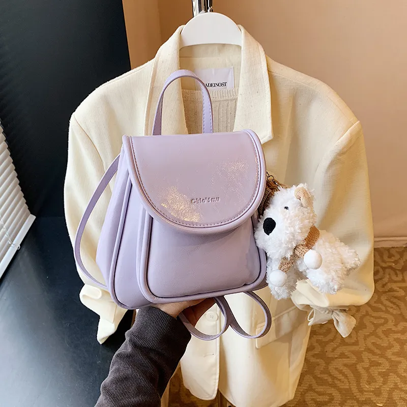 ERANGBEAR PU Backpack Women's Multicolor-3