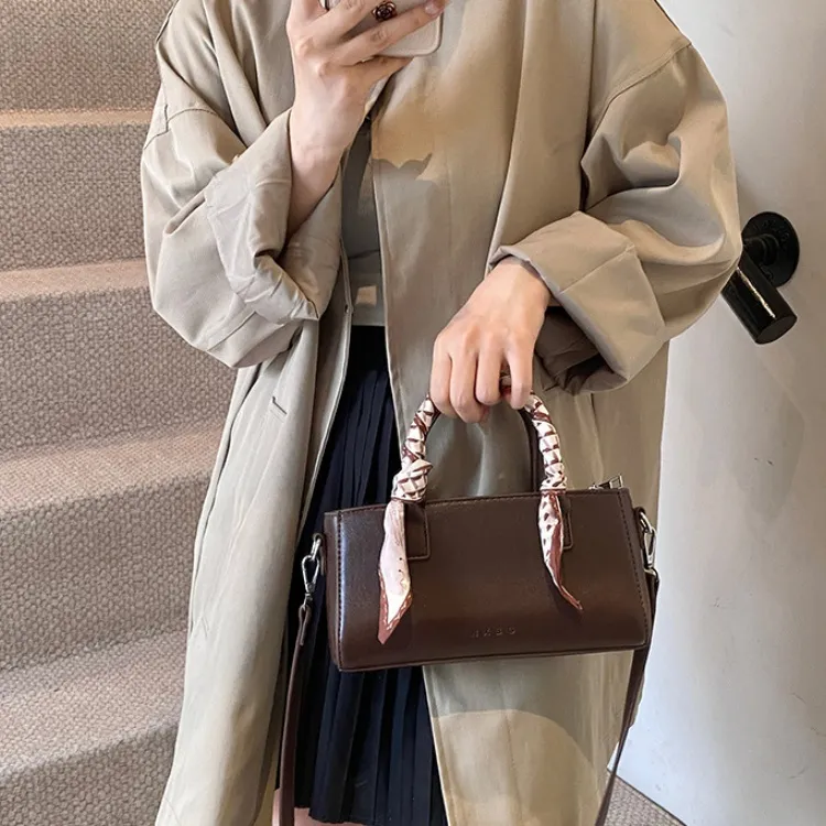 ERANGBEAR PU Handbag, Shoulder Bag, Crossbody Bag Women's Black White Khaki Brown Coffee-10