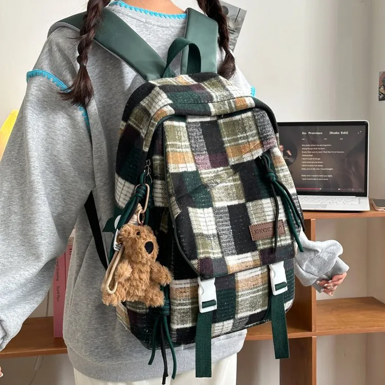 ERANGBEAR Nylon Backpack Unisex Multicolor-7