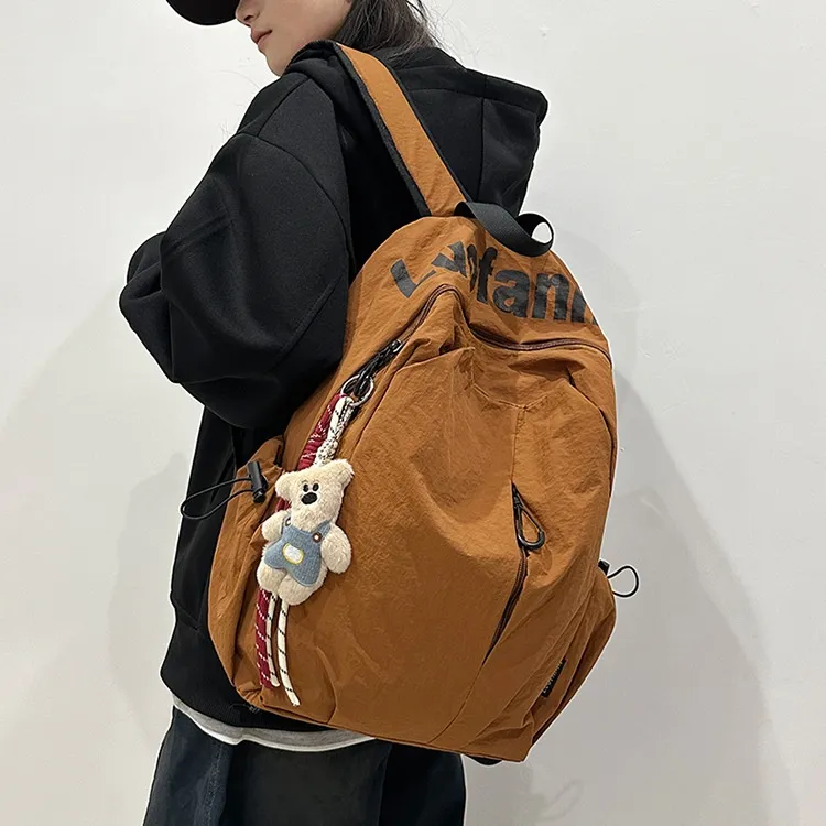 ERANGBEAR Nylon Backpack Unisex Multicolor-5
