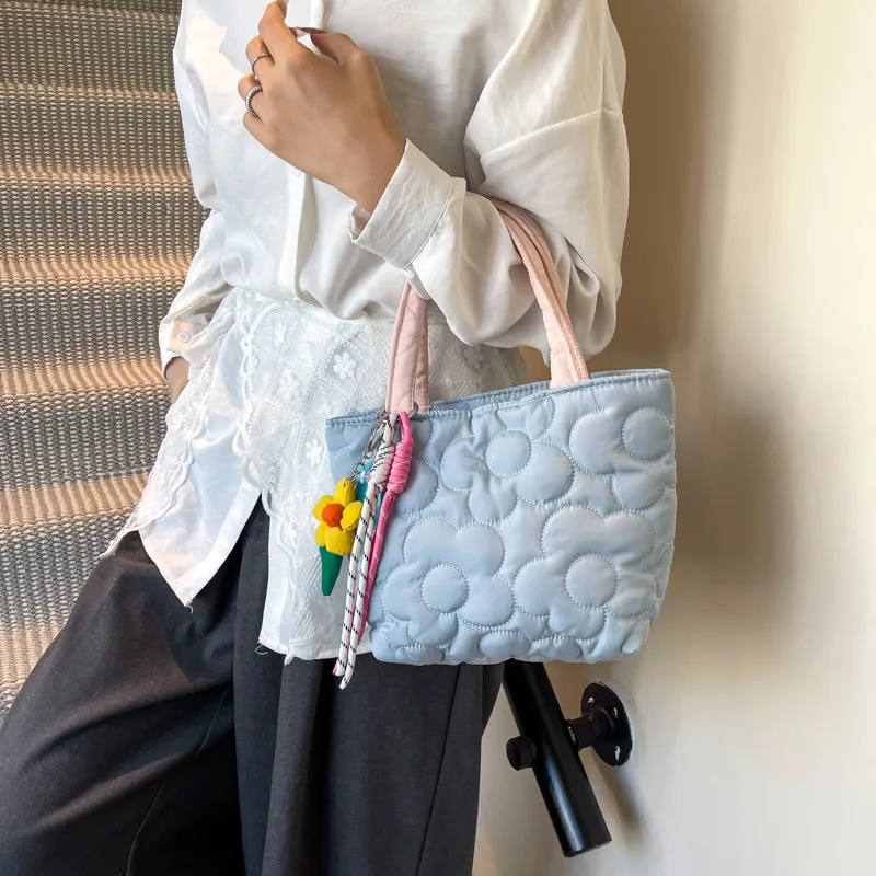 ERANGBEAR Nylon Handheld One Shoulder Handbag Regular Women's Multicolor-7