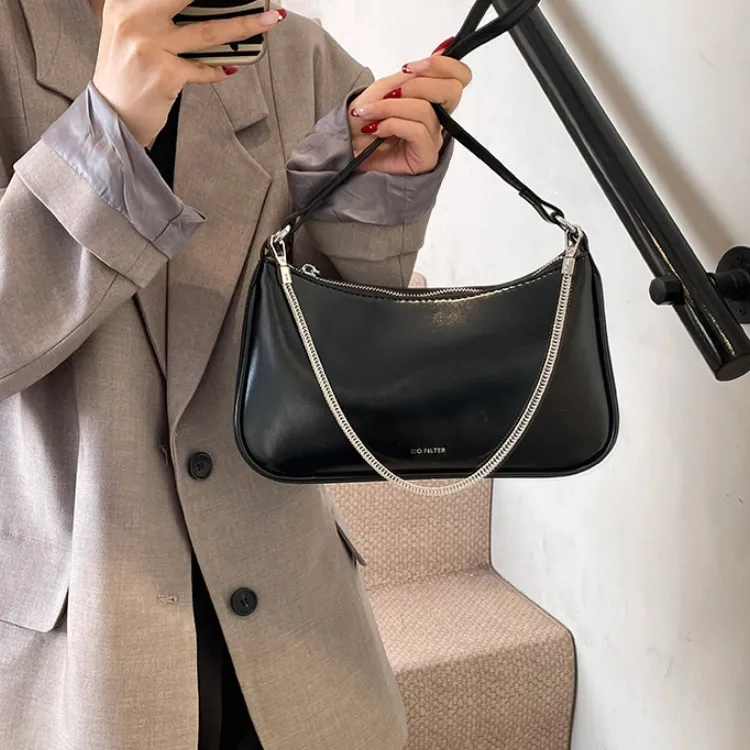 ERANGBEAR PU Shoulder Bag Regular Women's Jelly Color/Light Coffee/Black/Ecru/Milk Tea Beige-8
