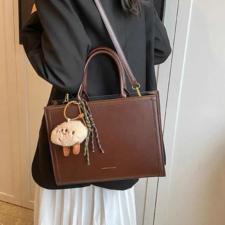 ERANGBEAR PU Tote Bag Shopping Bag Crossbody Handbag Women's Multicolor-1