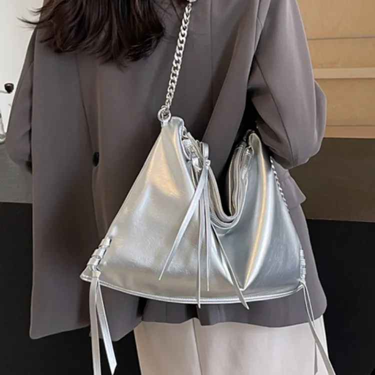 ERANGBEAR PU Fashion Versatile Chain Crossbody Bag, Commute, One Shoulder Tote Regular Women's Multicolor-6