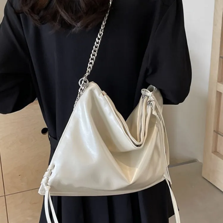 ERANGBEAR PU Fashion Versatile Chain Crossbody Bag, Commute, One Shoulder Tote Regular Women's Multicolor-3